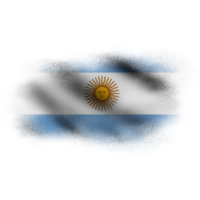 Argentina acenando bandeira escova png