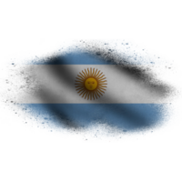 Argentina acenando bandeira escova png