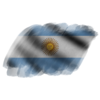 Argentina acenando bandeira escova png