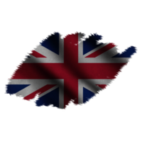 Verenigde koninkrijk golvend vlag borstel png