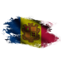 Andorra golvend vlag borstel png