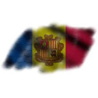 Andorra golvend vlag borstel png