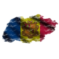 Andorra golvend vlag borstel png