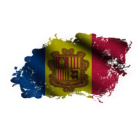 Andorra golvend vlag borstel png