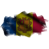 Andorra golvend vlag borstel png