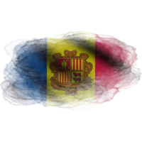 Andorra golvend vlag borstel png