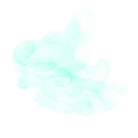 cyan de l'alcool encre forme png