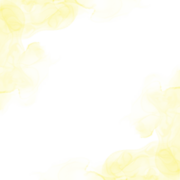 Jaune encre frontière Cadre png