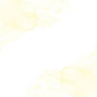 Jaune encre frontière Cadre png