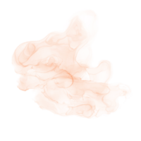 Orange de l'alcool encre forme png