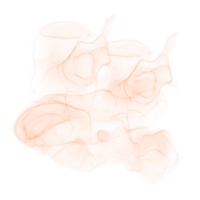 oranje inkt borstel png