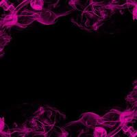 Abstract Smoke Frame On Black Background photo