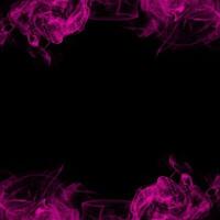 Abstract Smoke Frame On Black Background photo