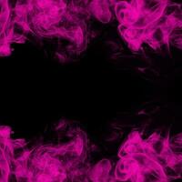 Abstract Smoke Frame On Black Background photo