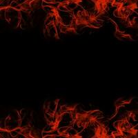 Abstract Smoke Frame On Black Background photo
