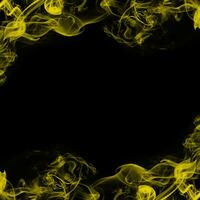 Abstract Smoke Frame On Black Background photo