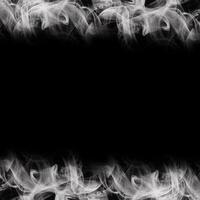 Abstract Smoke Frame On Black Background photo