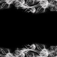 Abstract Smoke Frame On Black Background photo