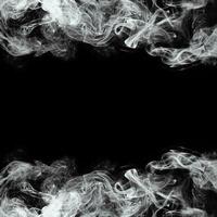 Abstract Smoke Frame On Black Background photo