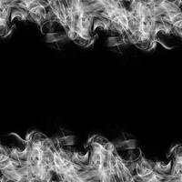 Abstract Smoke Frame On Black Background photo