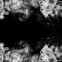 Abstract Smoke Frame On Black Background photo