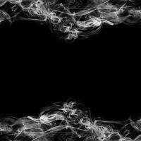 Abstract Smoke Frame On Black Background photo