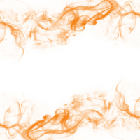 abstrait Orange fumée Cadre png