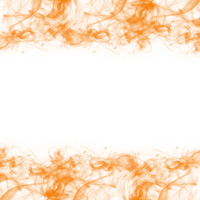 abstrakt orange rök ram png