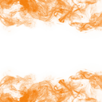 Abstract Orange Smoke Frame png