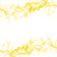 Abstract Yellow Smoke Frame png