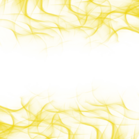 Abstract Yellow Smoke Frame png