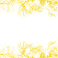 Abstract Yellow Smoke Frame png