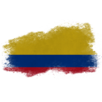 Colombia Brush Flag png