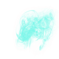 Abstract Brush Cyan Smoke png