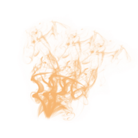 abstrakt borsta orange rök png