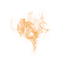 abstrakt borsta orange rök png