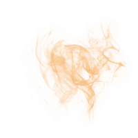 abstrato escova laranja fumaça png