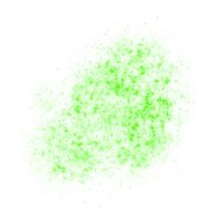 Green Sparkles Particles png