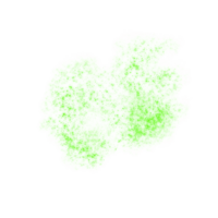 vert scintille particules png