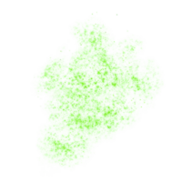 Green Sparkles Particles png