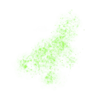 Green Sparkles Particles png