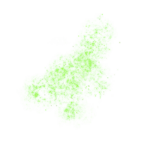 verde brilhos partículas png