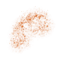 Orange scintille particules png