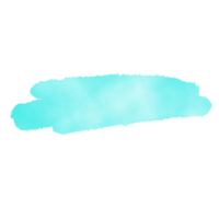 cyan aquarelle éclabousser forme png