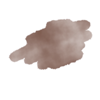 marron aquarelle éclabousser forme png