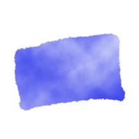 Blue Watercolor Splatter Shape png