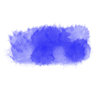 pincelada de aquarela azul png