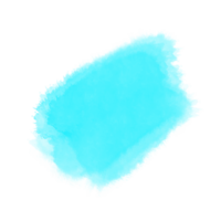 cyan vattenfärg borsta stroke png