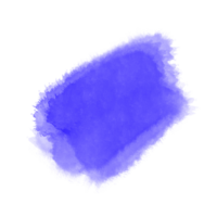 blauwe aquarel penseelstreek png