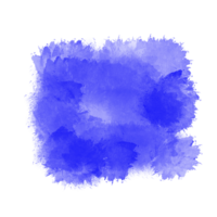 pincelada de aquarela azul png